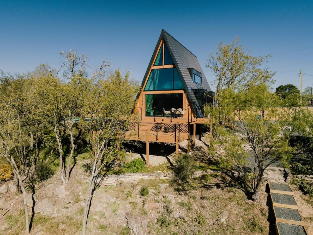 The Pedernales A-Frame Villa Fredericksburg Buitenkant foto