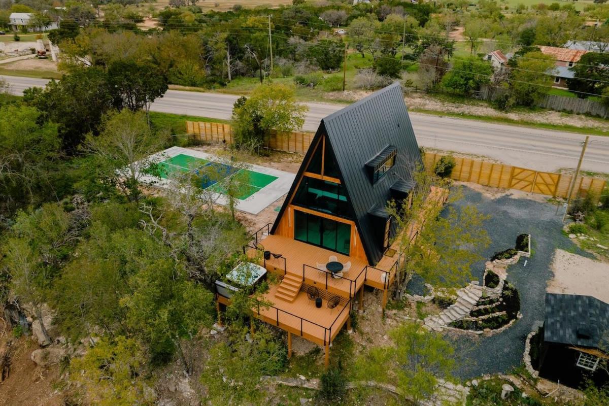 The Pedernales A-Frame Villa Fredericksburg Buitenkant foto